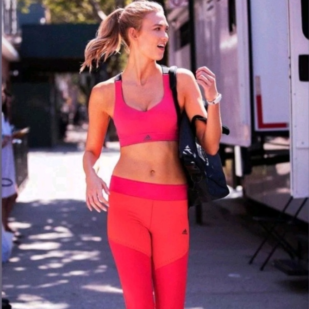 Adidas Wow Drop tights Core Red - Pink - Picture 4 of 8